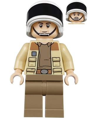 Source: BrickLink Captain Antilles - Dark Tan Shirt, Small Rank Badge