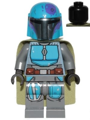 Mandalorian Tribe Warrior (Hewitt Dala) - Male, Olive Green Cape, Dark Azure Helmet