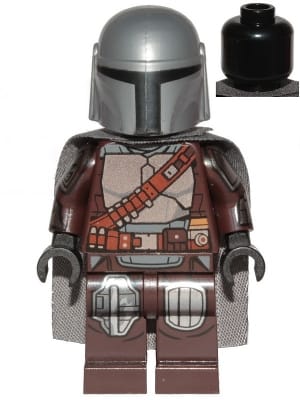 The Mandalorian / Din Djarin / 'Mando' - Silver Beskar Armor, Cape, Plain Head