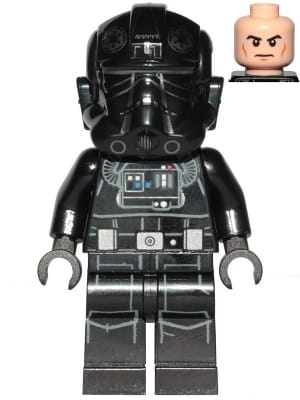 Imperial TIE Fighter Pilot - Light Nougat Head, Frown