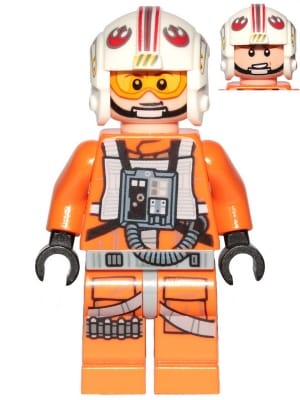 Source: BrickLink Luke Skywalker (Pilot, Printed Legs, Visor Up / Down, Askew Front Panel)
