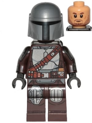 The Mandalorian / Din Djarin / 'Mando' - Silver Beskar Armor, Jet Pack, Printed Head