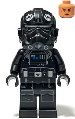 Source: BrickLink Imperial TIE Fighter / Interceptor Pilot - Female, Nougat Head
