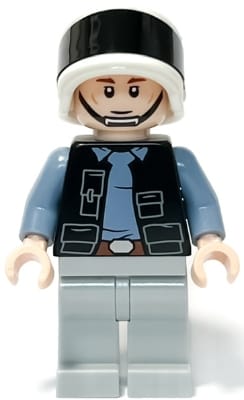 Source: BrickLink Rebel Fleet Trooper - Male, Vest with Pockets, Black Neck, Reddish Brown Eyebrows