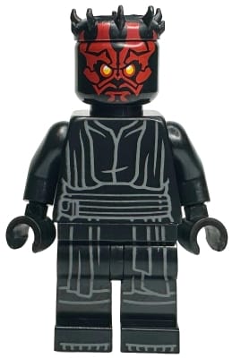 Source: BrickLink Darth Maul - Horns, Printed Legs, Closed Mouth