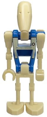Source: BrickLink Battle Droid Pilot - Blue Torso with Tan Insignia and Chest Badge, Angled Arm and Straight Arm