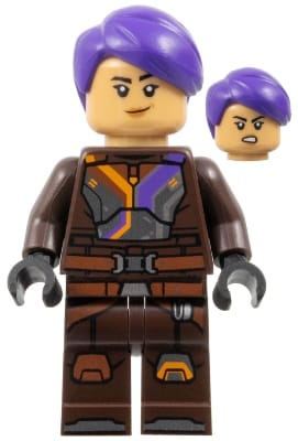 Sabine Wren - Dark Brown Armor, Dark Purple Hair