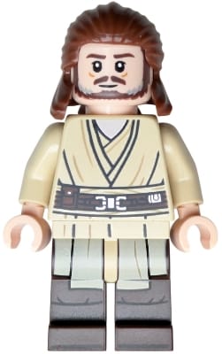 Qui-Gon Jinn - Dark Brown Legs and Beard