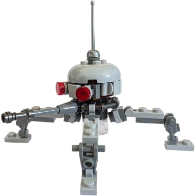 Dwarf Spider Droid - Light Bluish Gray Dome, Lightsaber Hilt