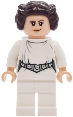 Princess Leia - White Dress, Detailed Belt with 5 Emblems