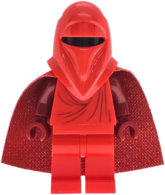 Imperial Royal Guard - Dark Red Arms and Hands, Torso Creases on Front and Back, Spongy Cape