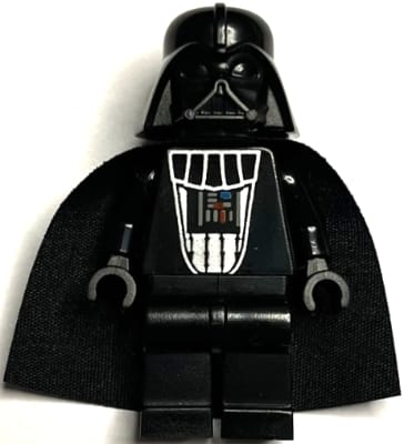 Darth Vader - Light Gray Head, Silver Torso Armor with Dark Gray Chest Panel