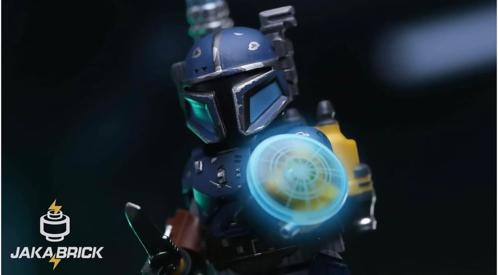 Heavy Armored Mandalorian Paz Vizsla (Jaka brick x ColdBlood) – Normal Blue