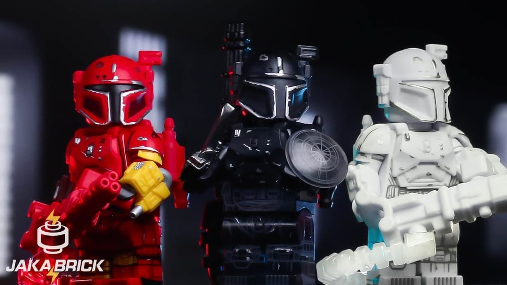 Heavy Armored Mandalorian Paz Vizsla (Variant Black) (Jaka brick x ColdBlood)
