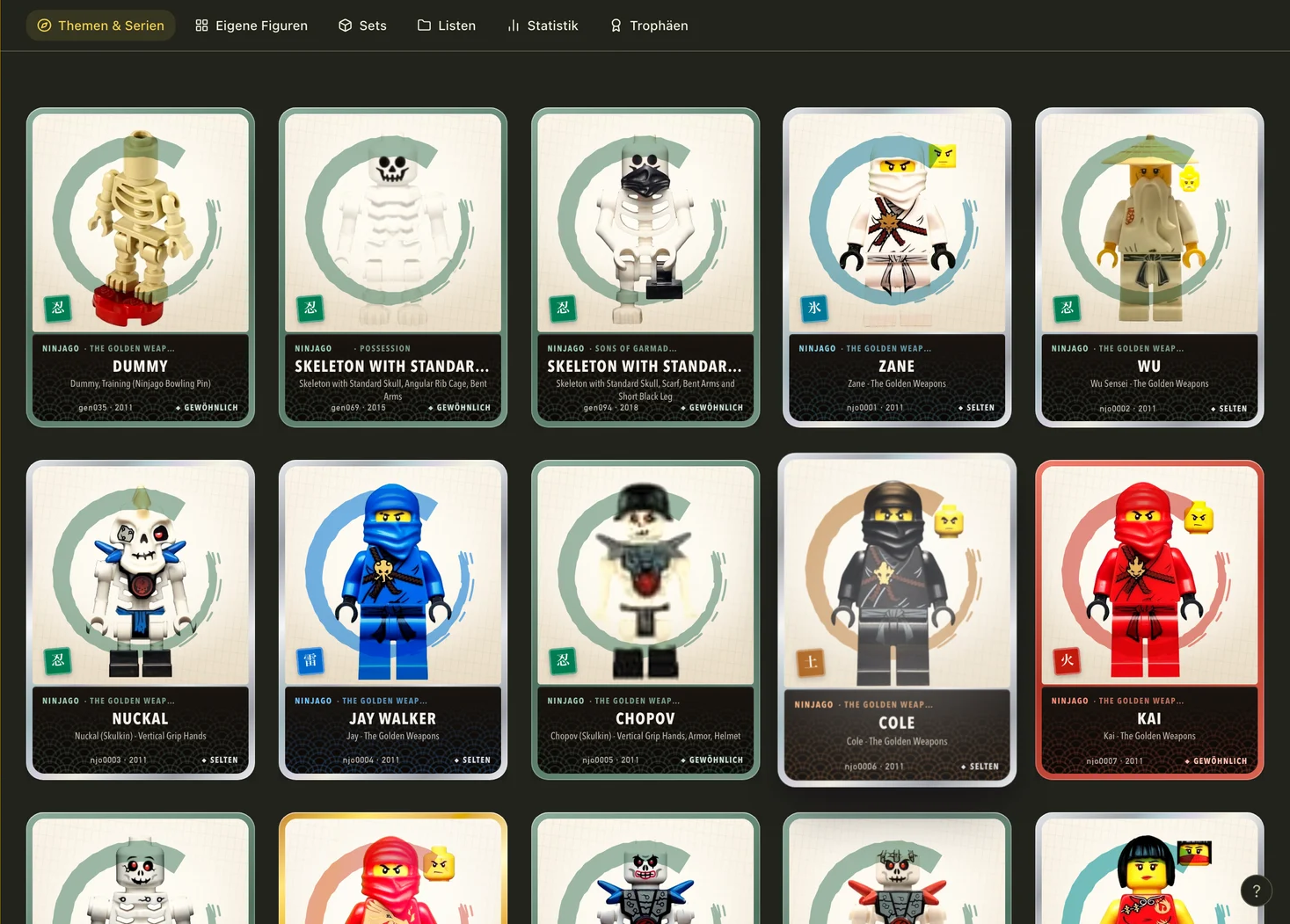Ninjago cards